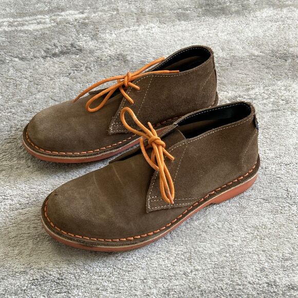 Veldskoen Chukka Boots Shoes Mens 6 Womens 8 Suede Brown Heritage Bloem Orange - Picture 5 of 8